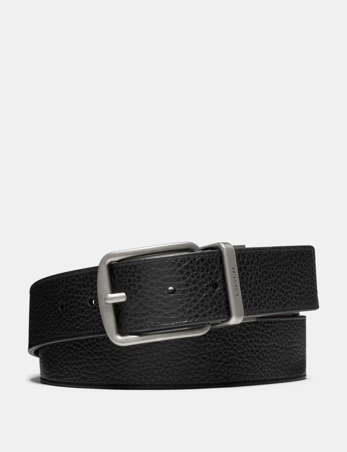 Black Pebble Leather Belt X36497
