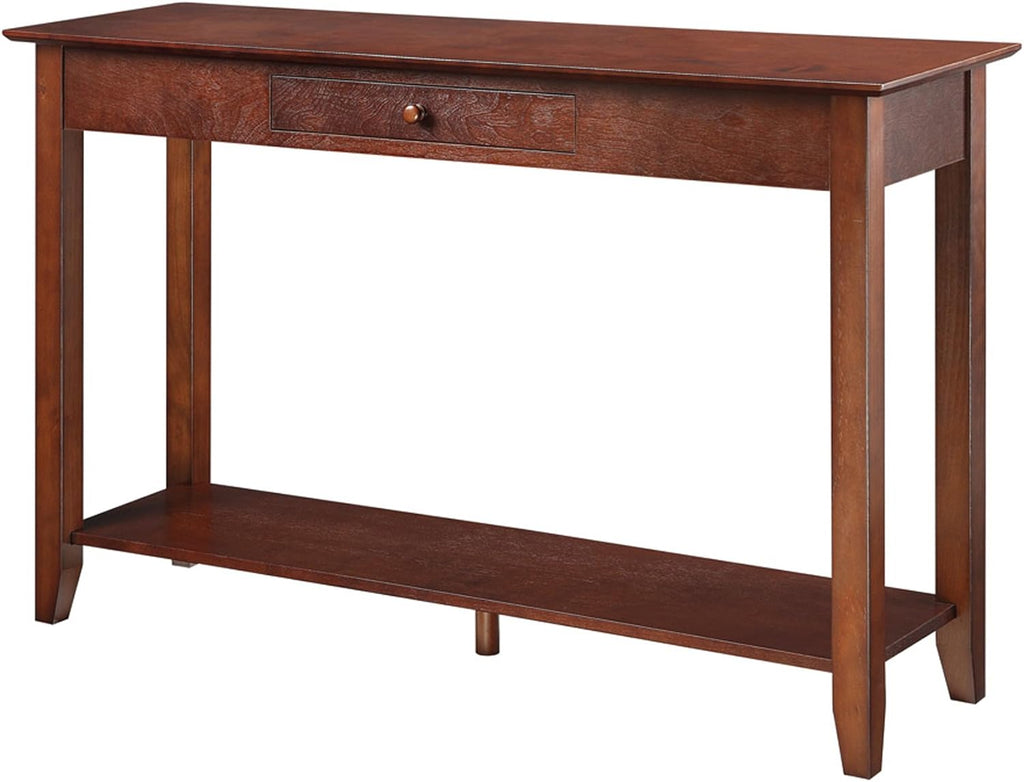 Black Console Table with Drawer V499537