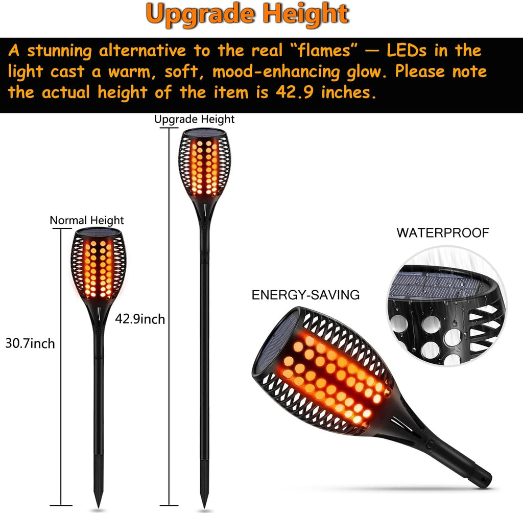 43 96 LED Solar Torch Lights G145