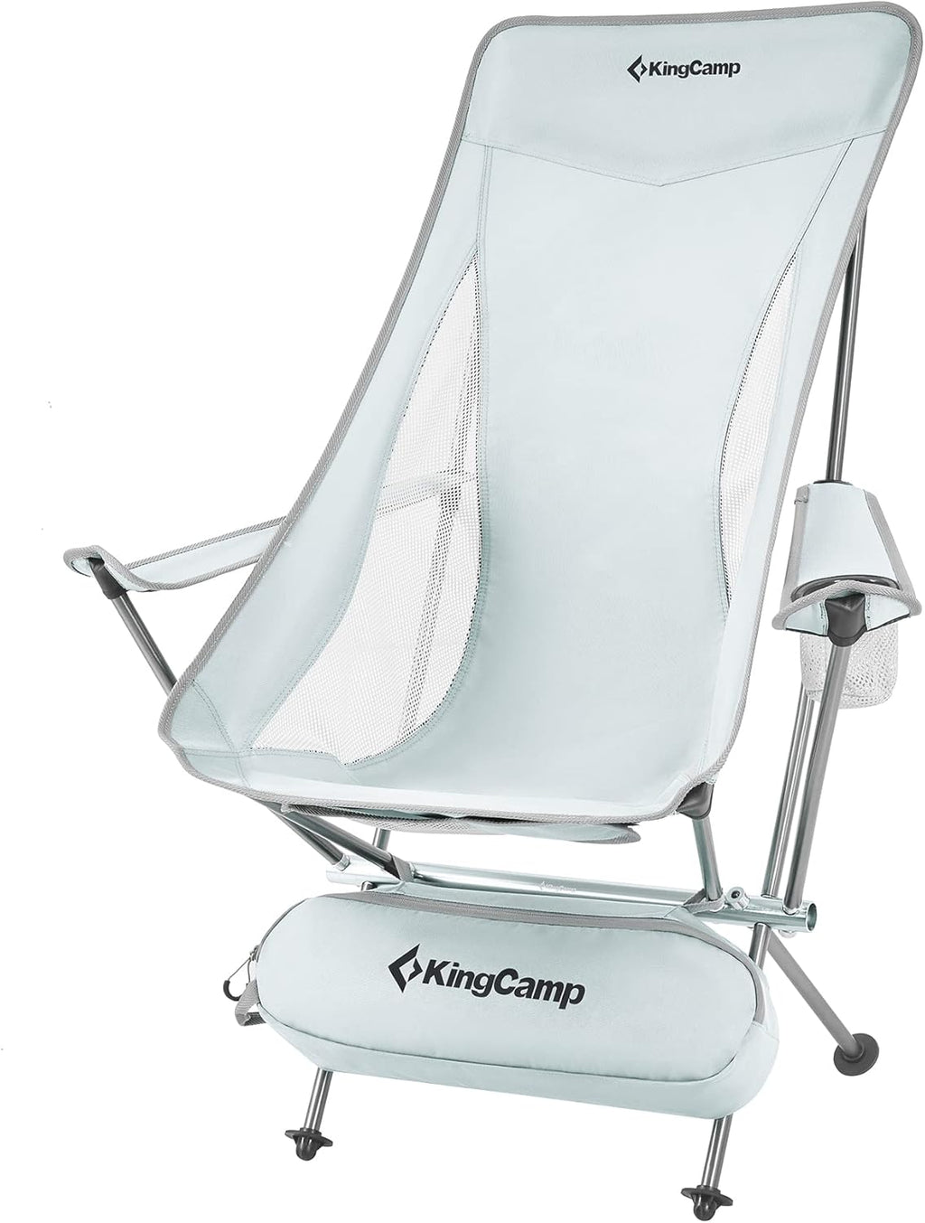 Lightweight Portable Folding Camping Chair with Armrest, High Back, Carry Bag U724774