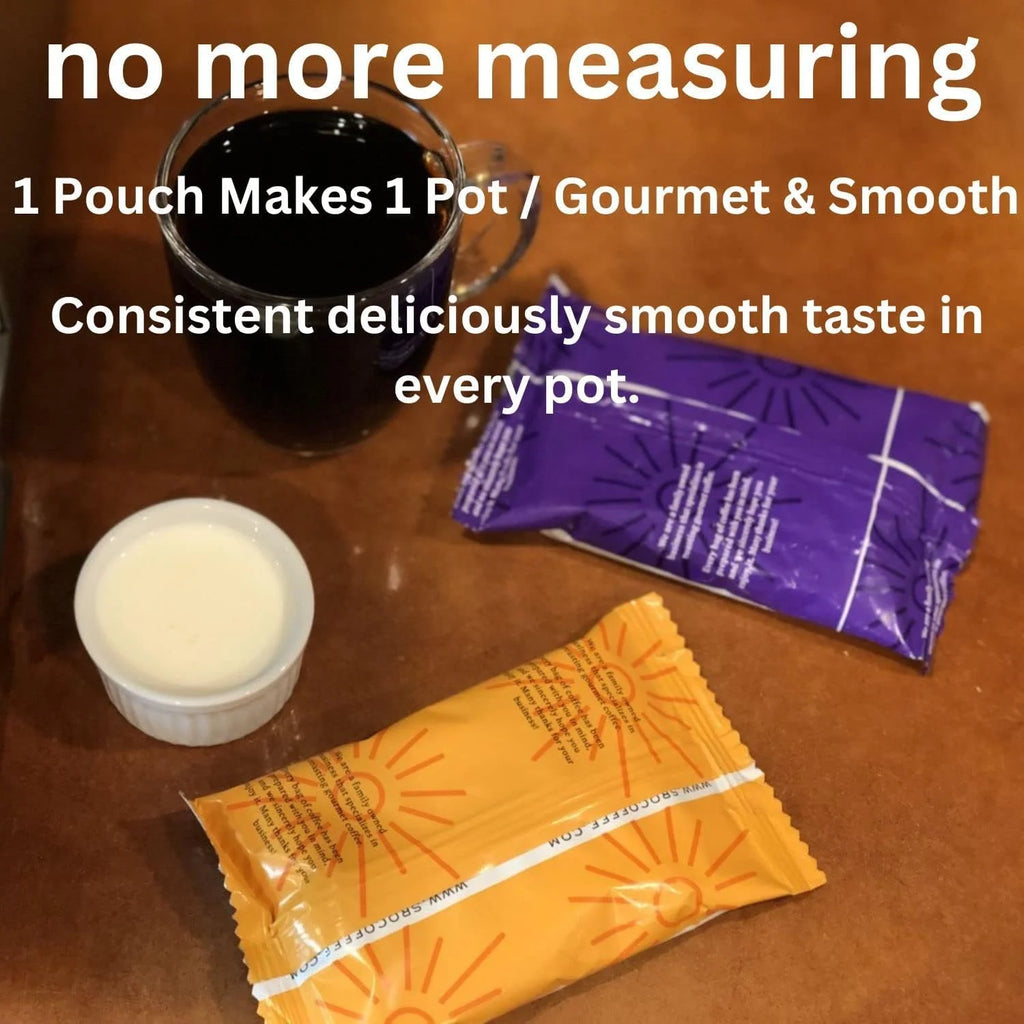 Medium Roast Coffee Packets, 2 oz, Pack of 36 Q821283