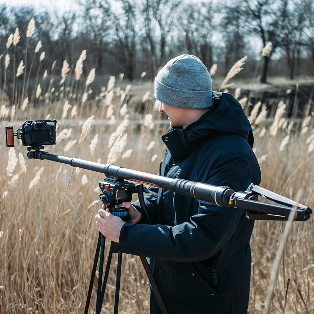 Motorized Monopod Camera Slider with Pan and Tilt Head & Tripod F466595
