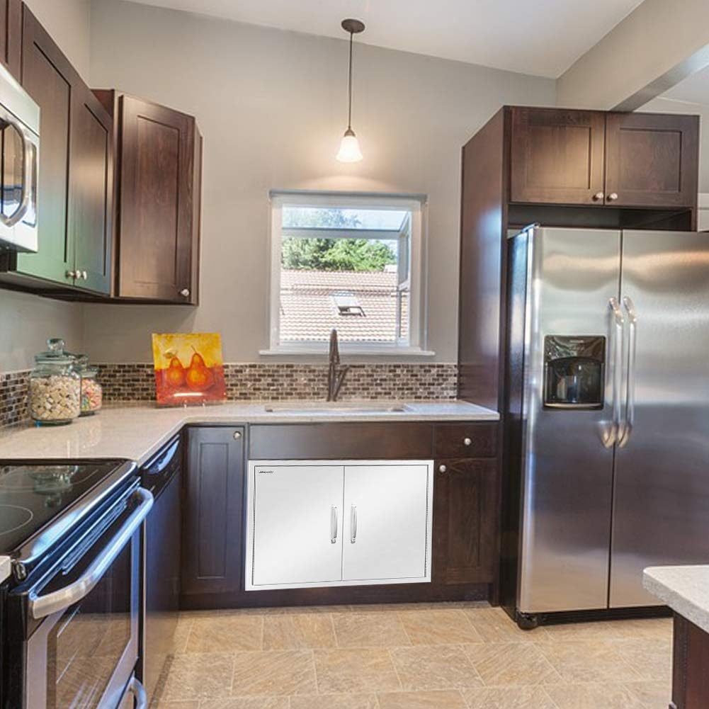 Stainless Steel Outdoor Kitchen Double Access Door X9422