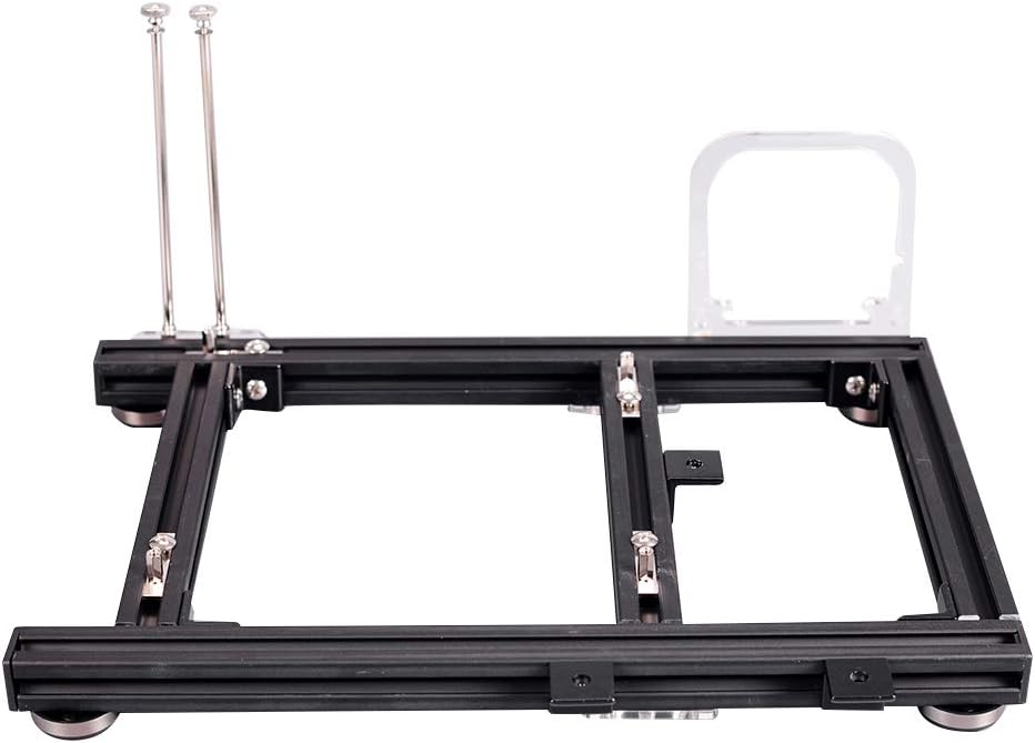 Black Aluminum Open Air Computer Test Bench Case W627