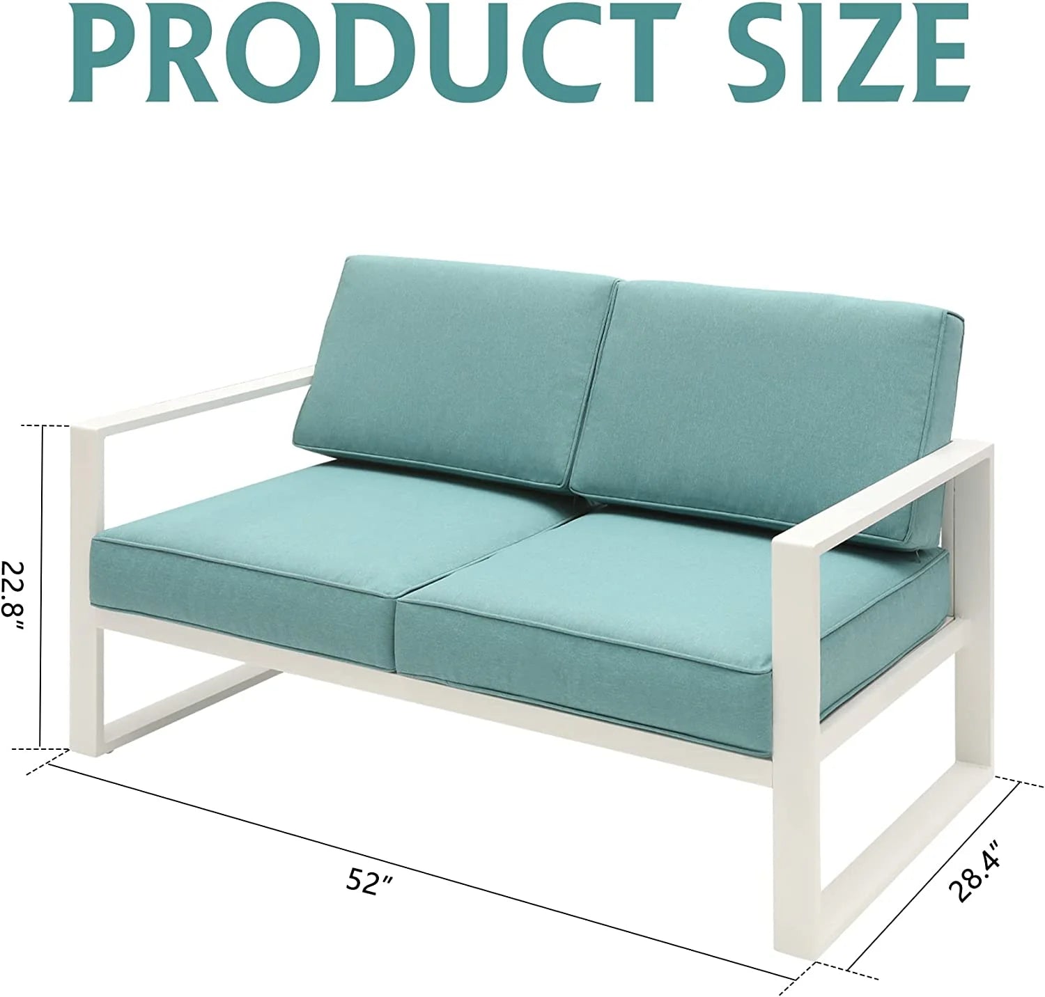 Grey 8 Piece Aluminum Outdoor Sectional Sofa with Ottomans and Coffee Table P96840