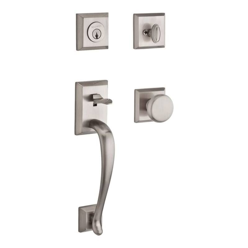 Satin Nickel Single Cylinder Keyed Entry Handleset Q711471