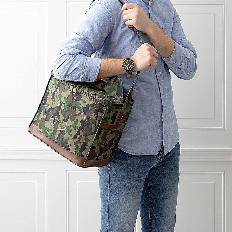 Green 12 Pack Camo Cooler T49773