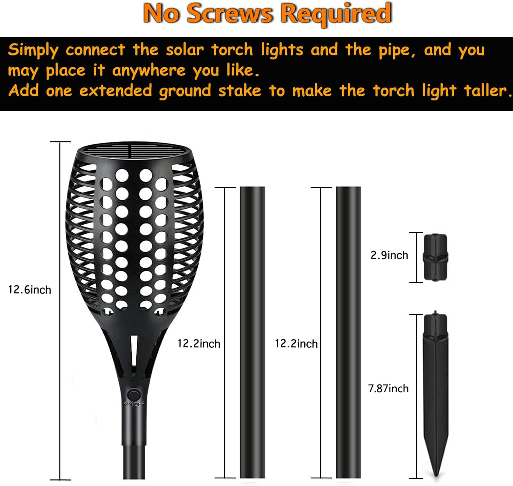 43 96 LED Solar Torch Lights G145