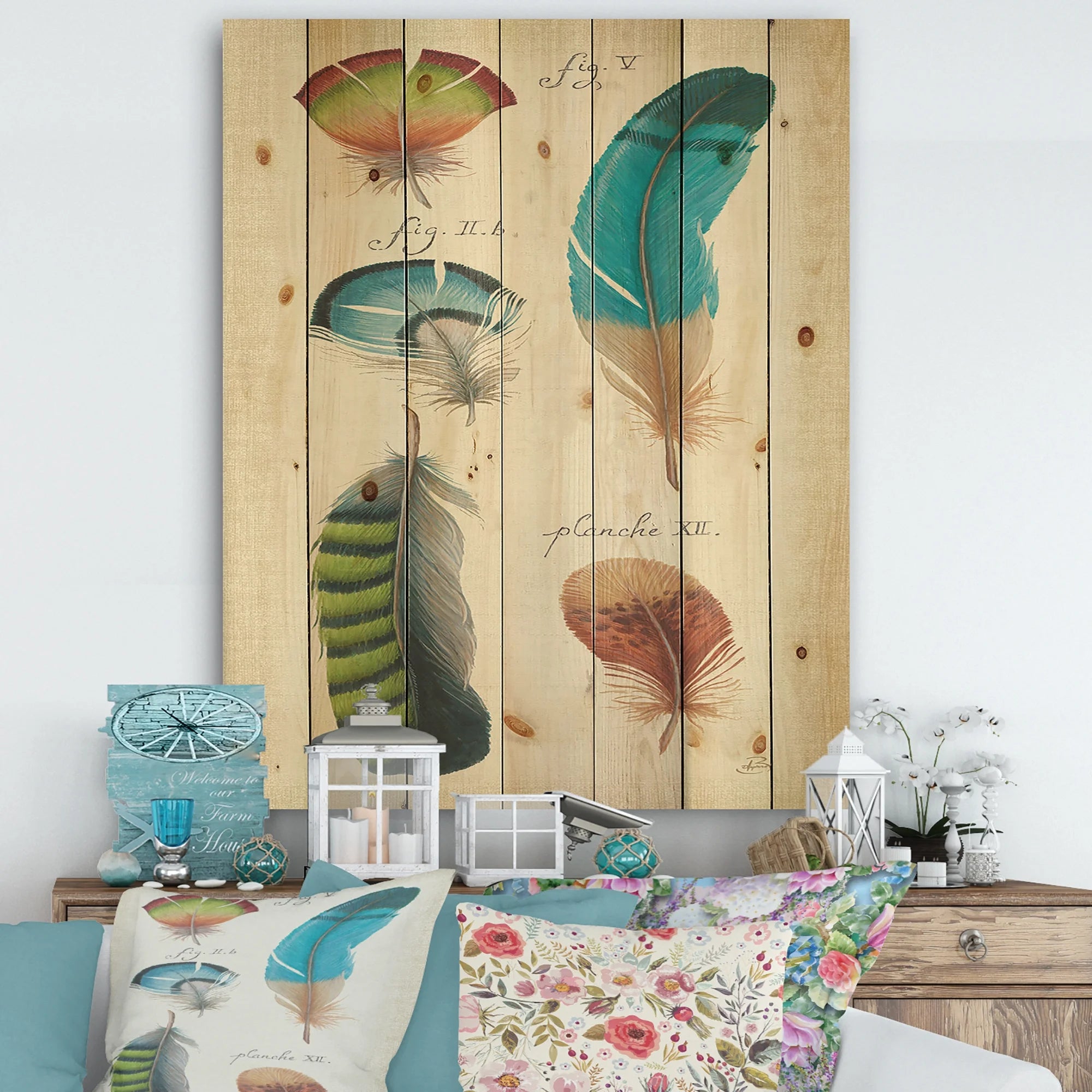 Natural Pine Wood Cabin & Lodge Print T31033