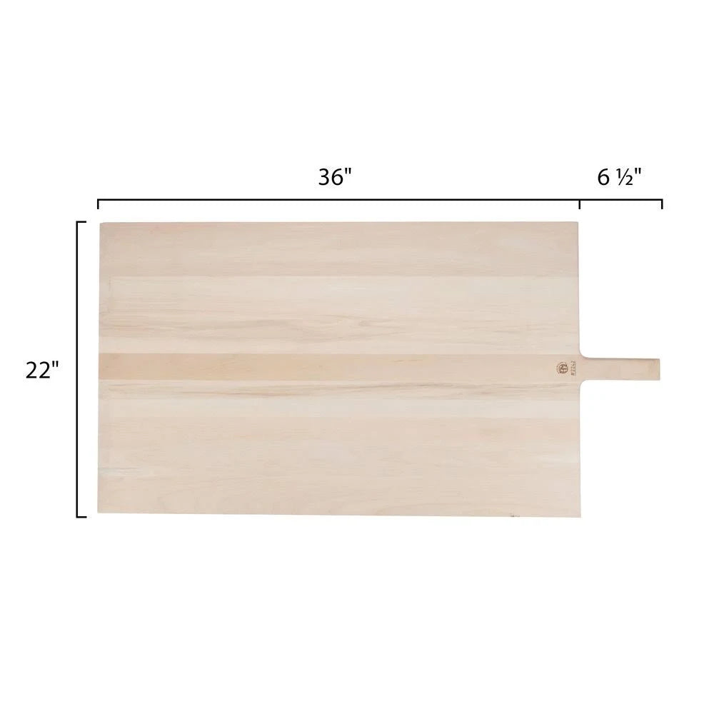 22 in x 36 in Wood Pizza Peel R3771