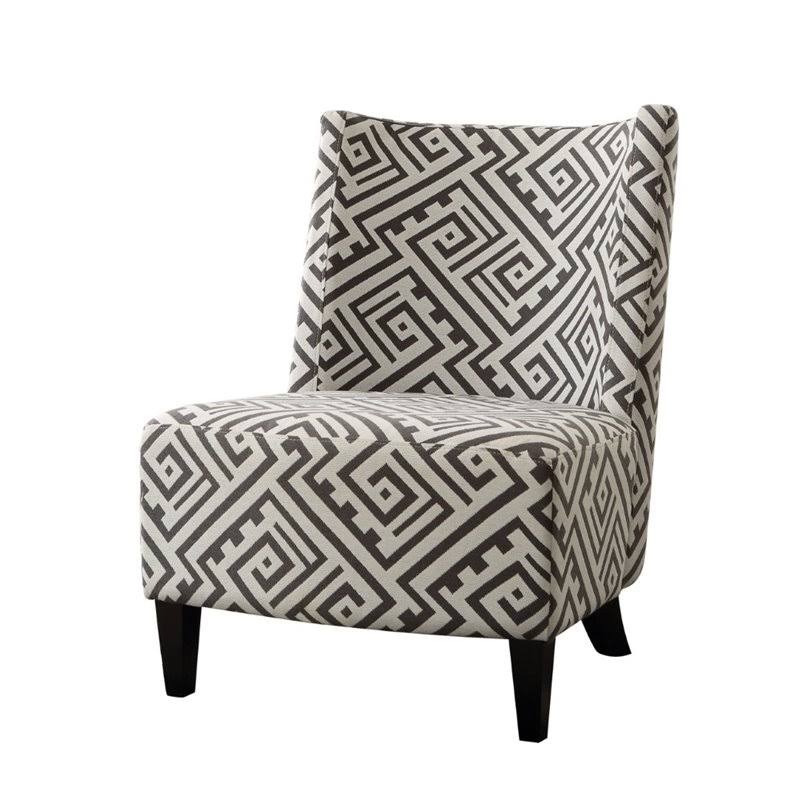 Black and White Accent Chair S61377