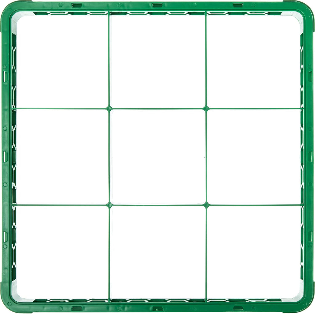 9 Compartment Glass Rack Extender, Green, Pack of 6 H3084