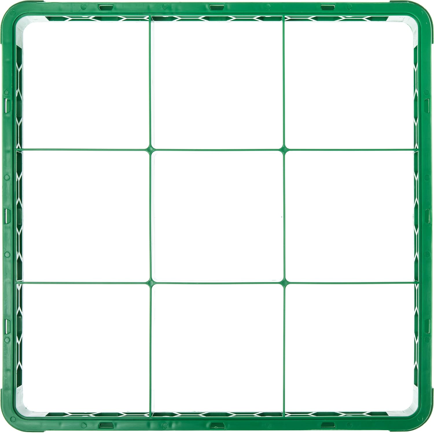 9 Compartment Glass Rack Extender, Green, Pack of 6 H3084