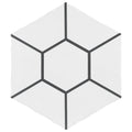 White 6 in. x 7 in. Porcelain Floor and Wall Tile (2.97 Sq. ft./Case) V87342