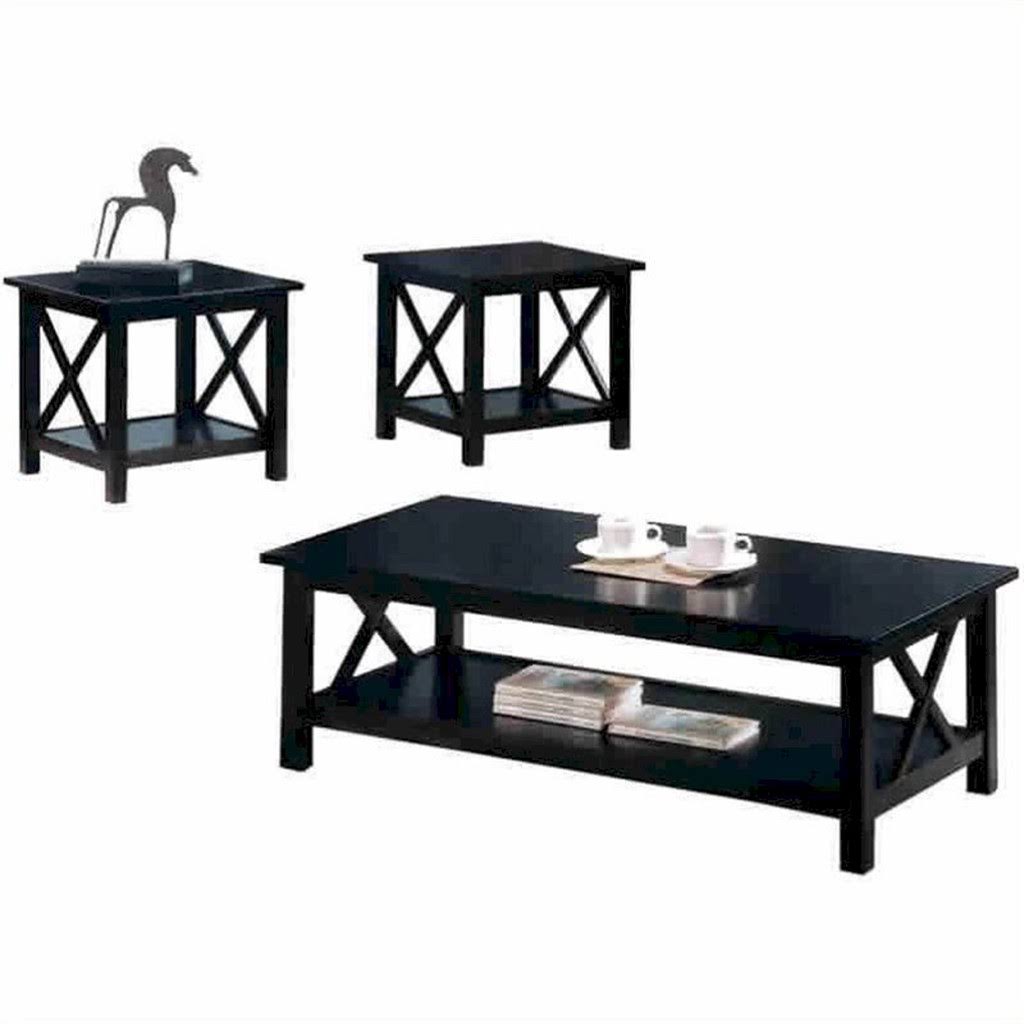 3 Piece Casual Occasional Table Set in Cappuccino R816263