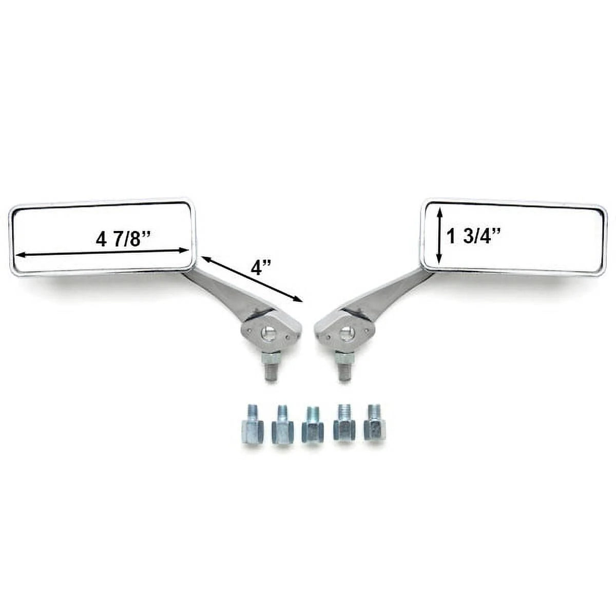 Chrome Pair Rear View Mirrors L24900