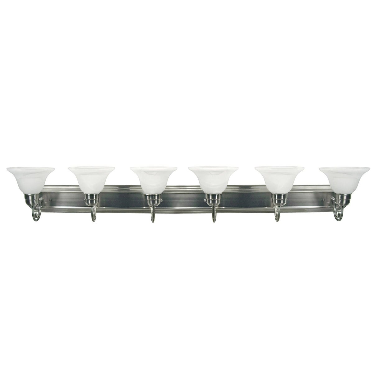 6-Light Satin Nickel Bath Light J654