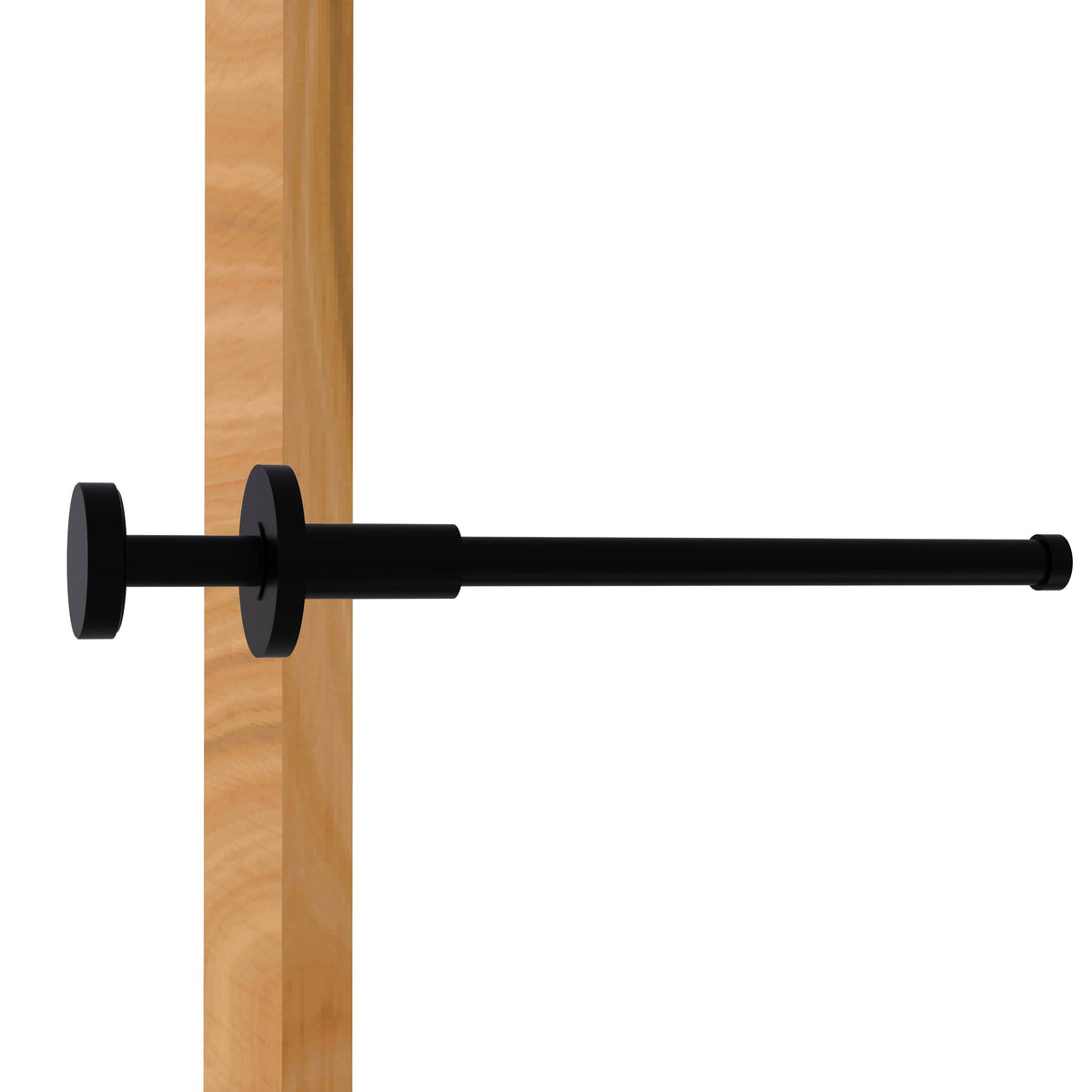 Matte Black Pullout Retractable Garment Rod G790