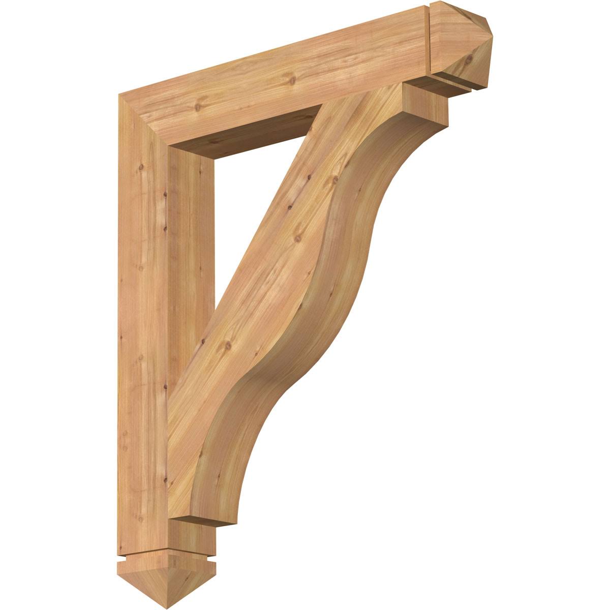 5 1/2x22W x 36x22D x 42x22H Western Red Cedar Bracket M56943