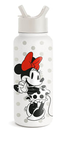 32oz Insulated Stainless Steel Water Bottle with Straw Lid T152