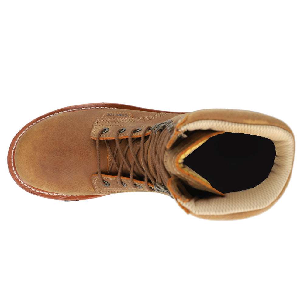 Brown Waterproof Composite Toe Insulated Work Boots Z1113
