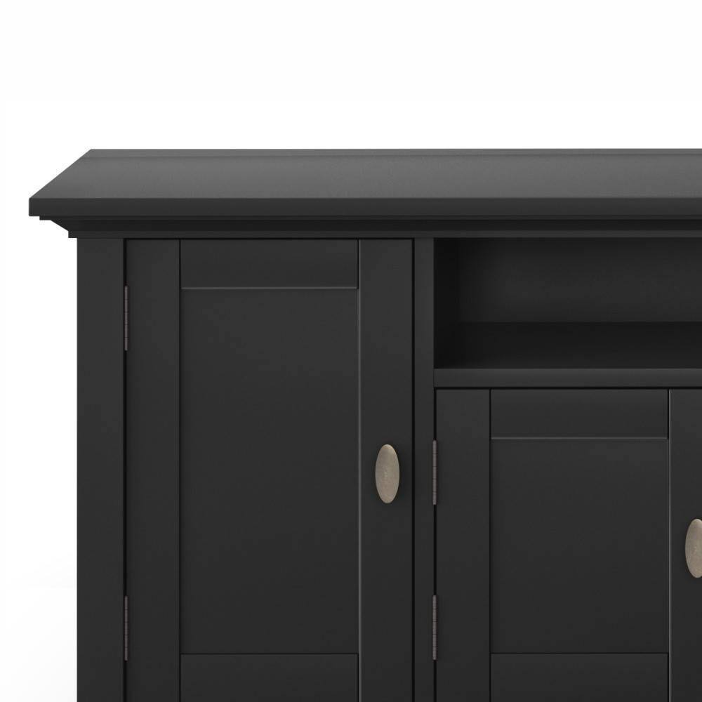 Solid Wood 72 inch Wide TV Media Stand - Black G358