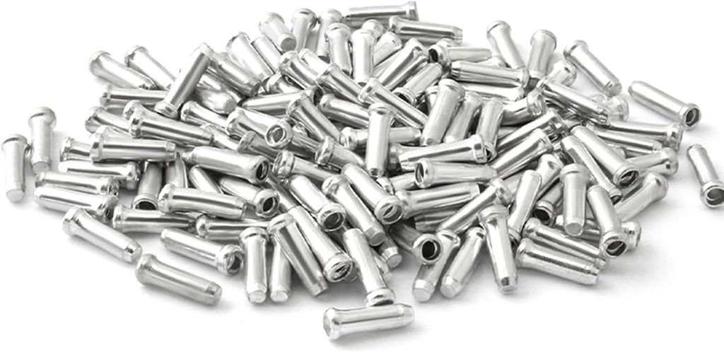 100 Pcs Aluminum Alloy Brake Cable End Caps Z556