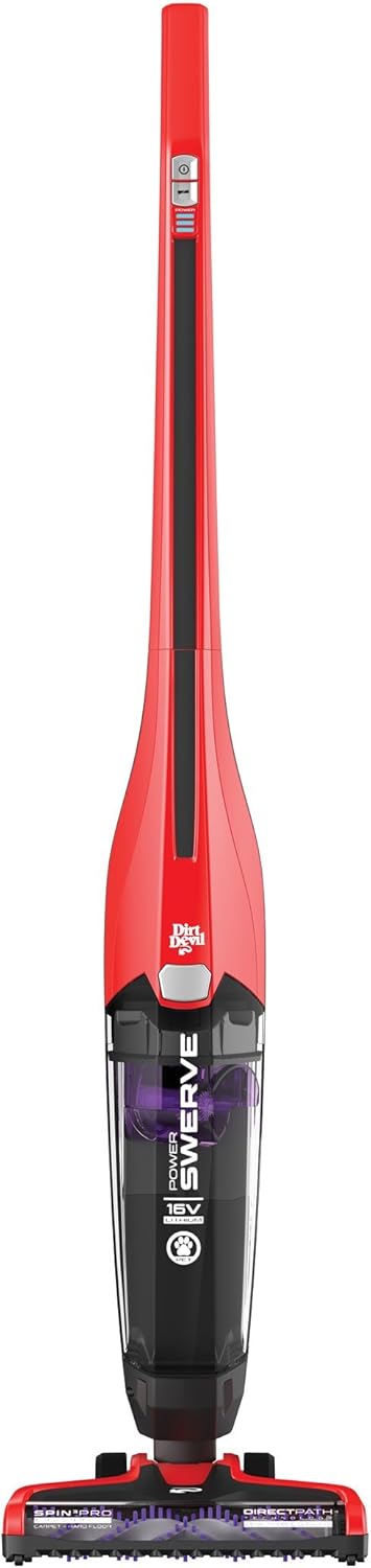 Red Cordless Stick Upright Vacuum Cleaner P18621