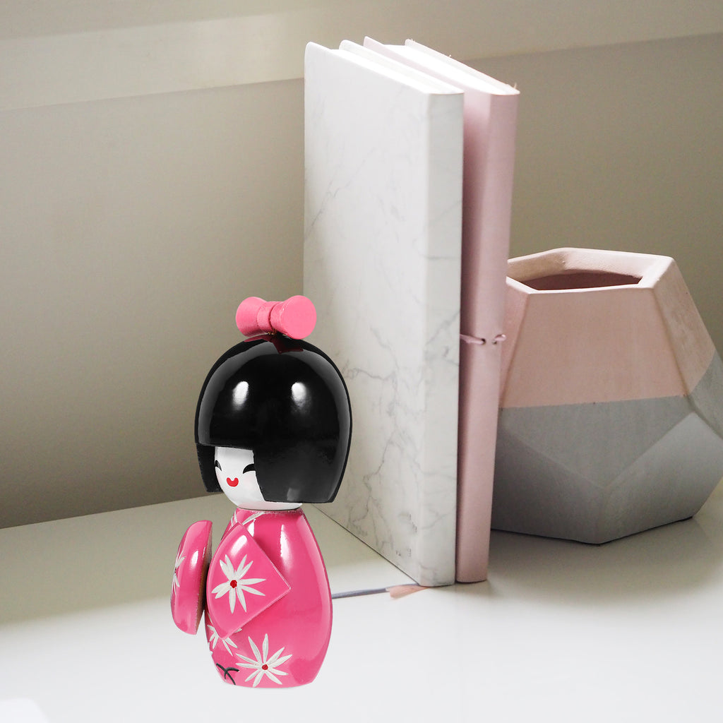 Wooden Kimono Doll Ornament U177