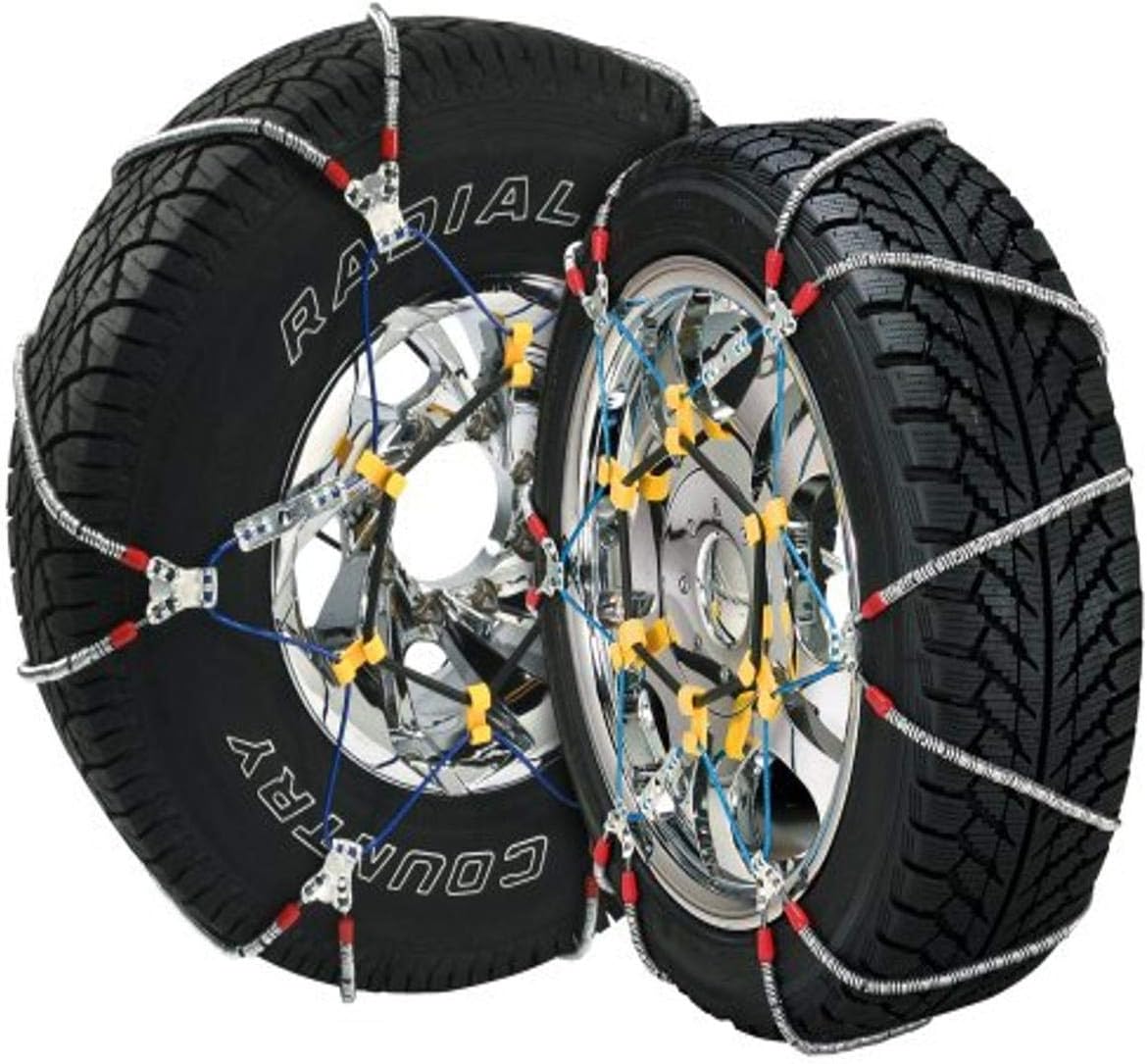 Set of 2 Silver Cable Tire Chain H780