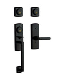 Satin Black Double Cylinder Handleset Lever H519763