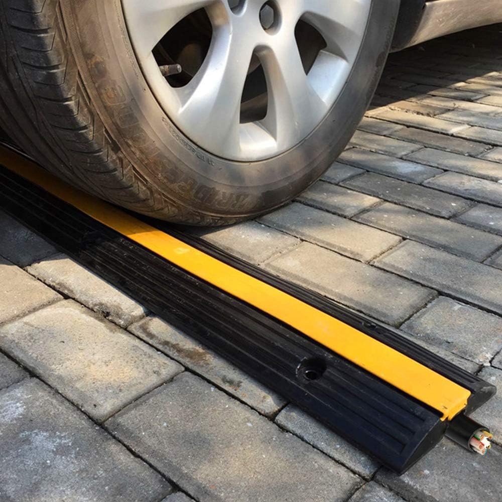 4 Pack Heavy Duty Rubber Cable Protector Ramp X1843