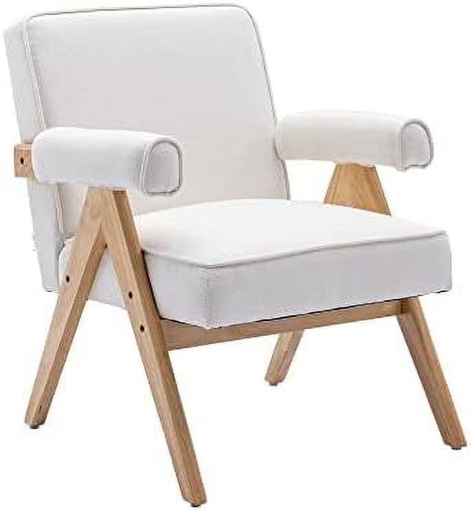 Velvet Upholstered Accent Chair with Acrylic Legs C14419