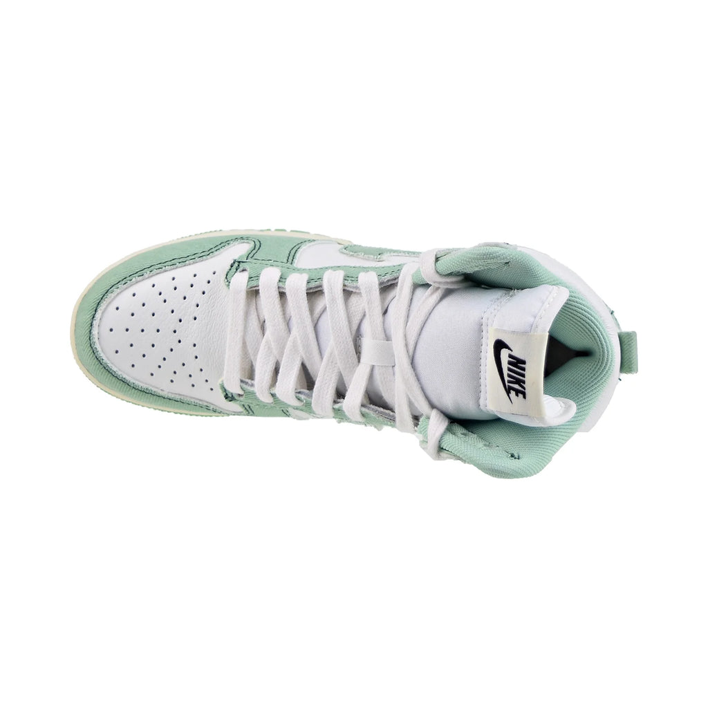Enamel Green White High-Top Women's Shoes Z49344