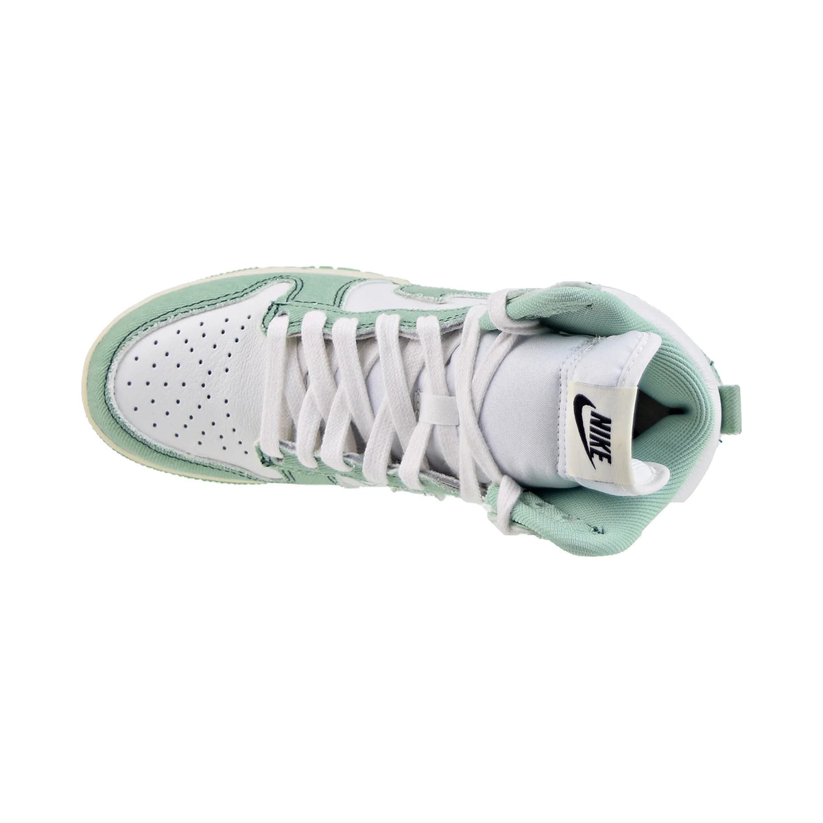 Enamel Green White High-Top Women's Shoes Z49344