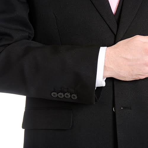 Navy Blue 40 Long Vested Suit X74990