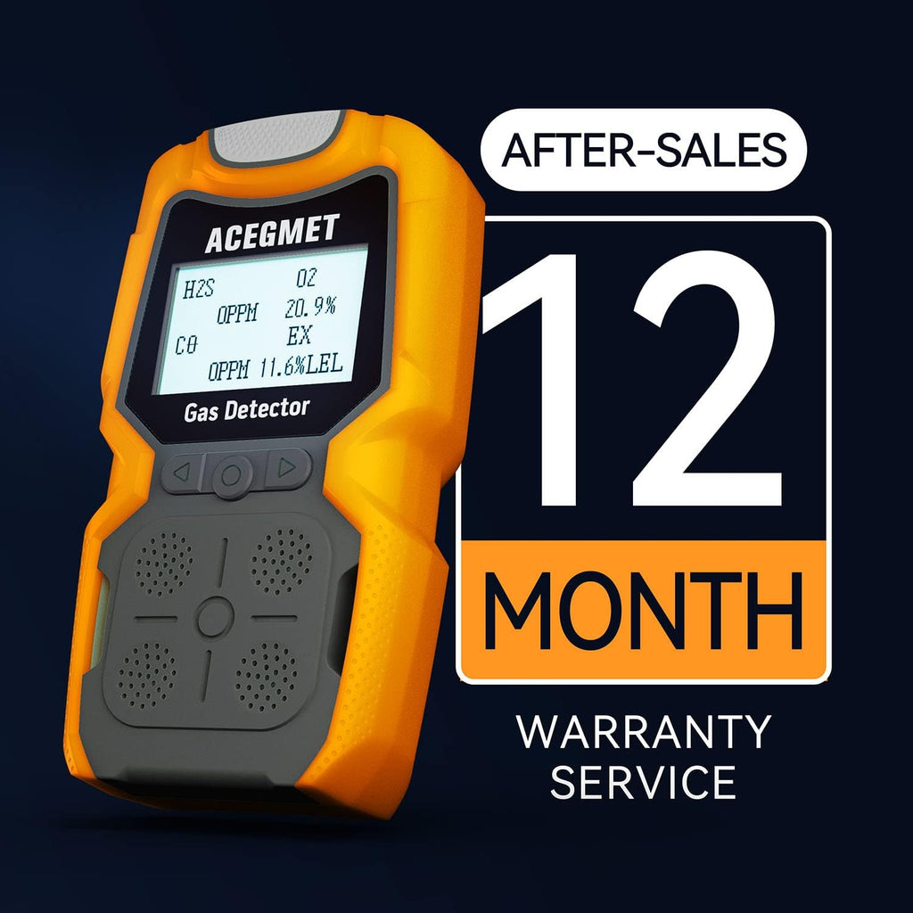 4 Gas Monitor H2S, O2, CO and LEL Combustible Gas Detector Q4879