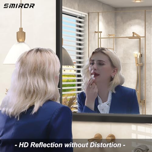 Black 20x24 Inch Wall-Mounted Mirror A6790