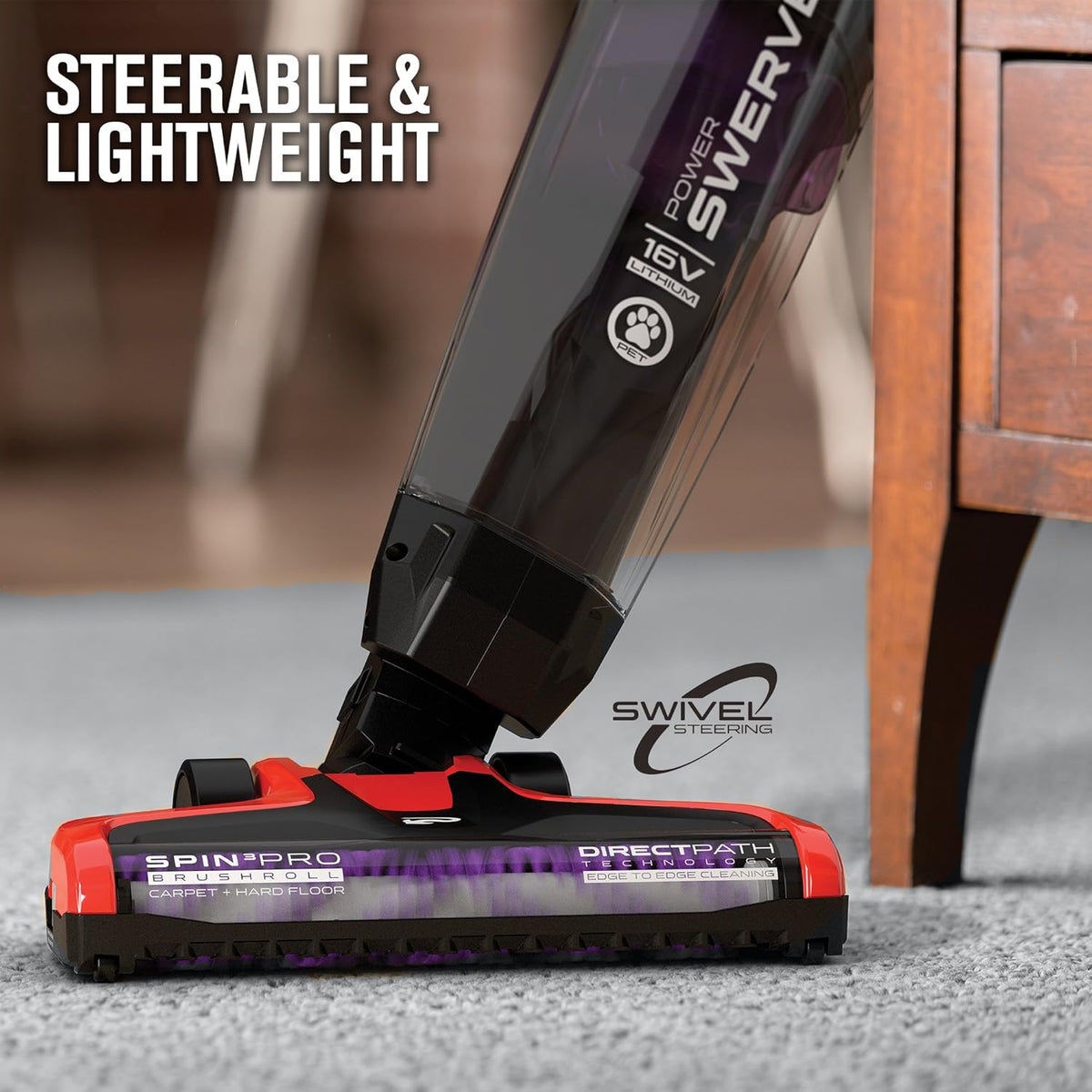 Red Cordless Stick Upright Vacuum Cleaner P18621