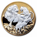5 oz Silver Apex Predators Lion vs Hyenas G40973