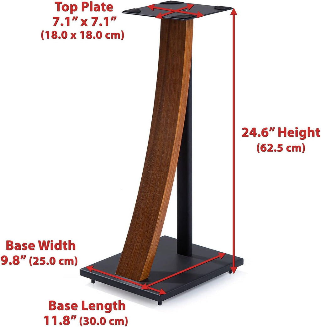 Walnut Speaker Floor Stands J4163