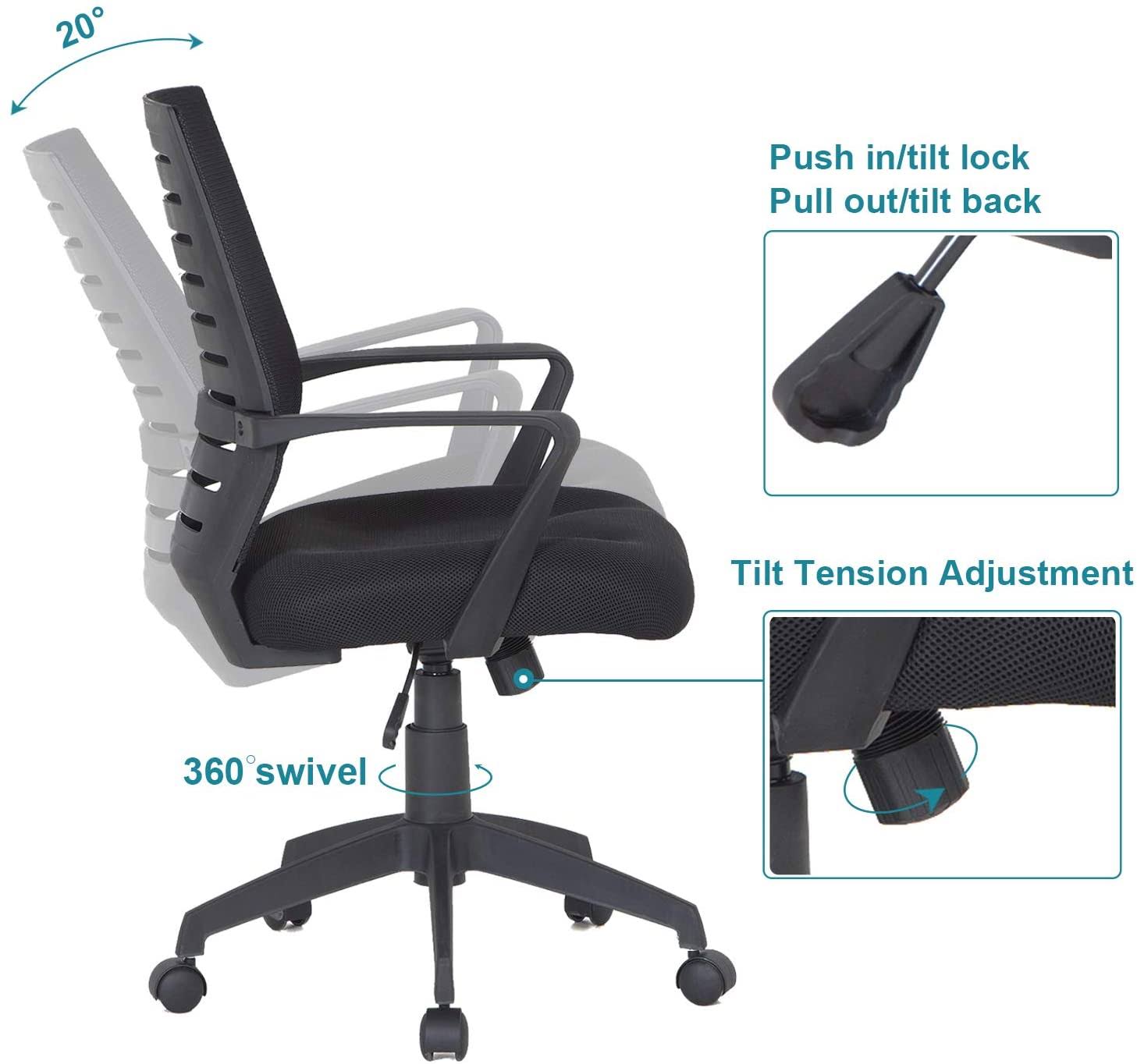 Black Mesh Desk Chair B912264