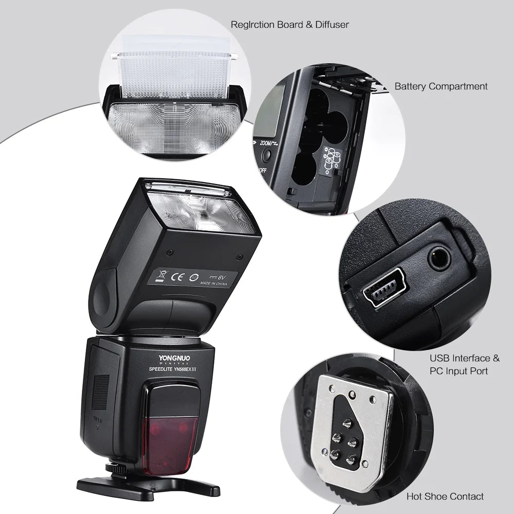 Wireless TTL Flash Speedlite GN58 for Canon DSLR Camera E82952