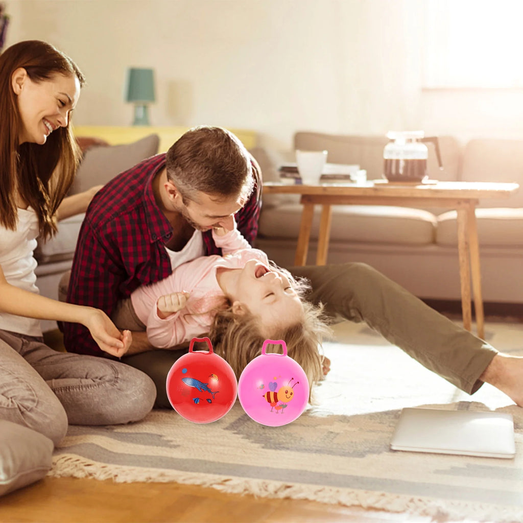 3Pcs Inflatable Hopper Balls with Handle R610