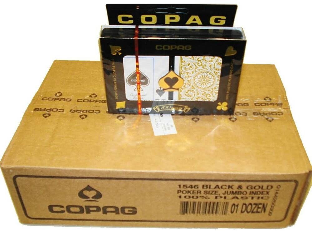 Black Gold Playing Cards Poker N98630