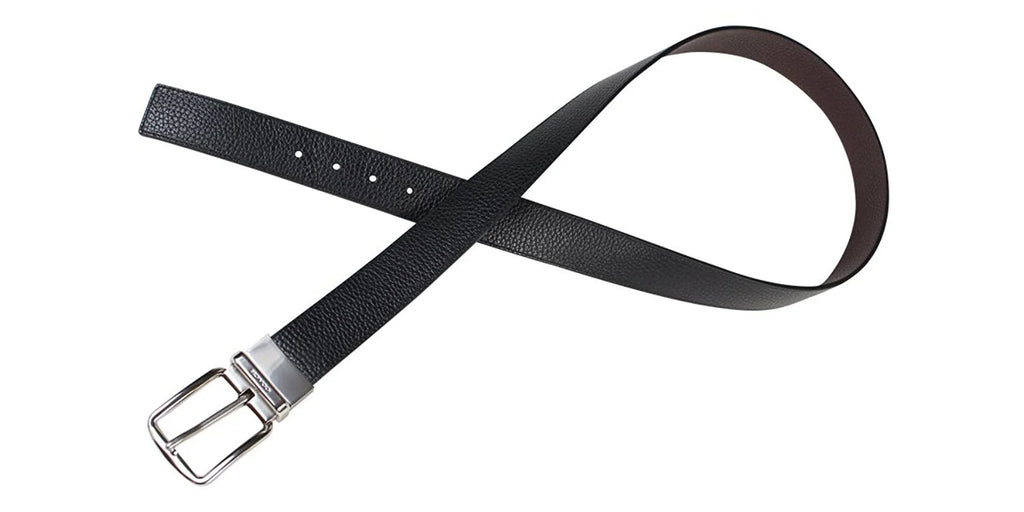 Black Pebble Leather Belt X36497
