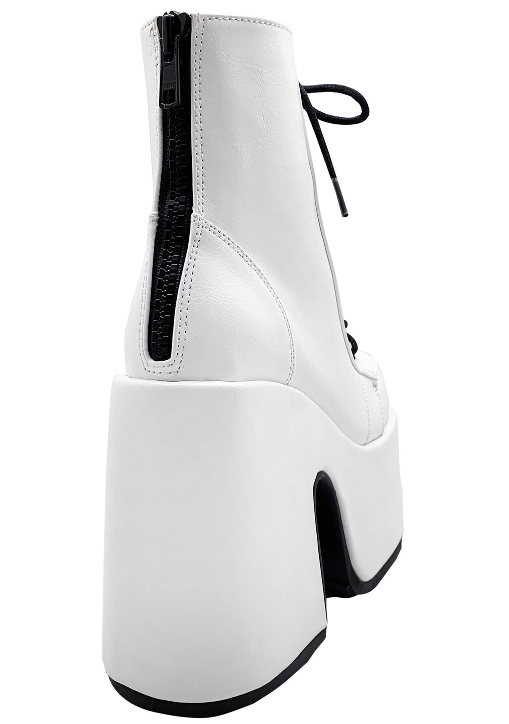 White Vegan Leather Shoes J9934