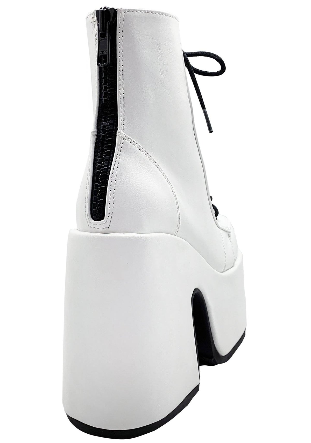 White Vegan Leather Shoes J9934