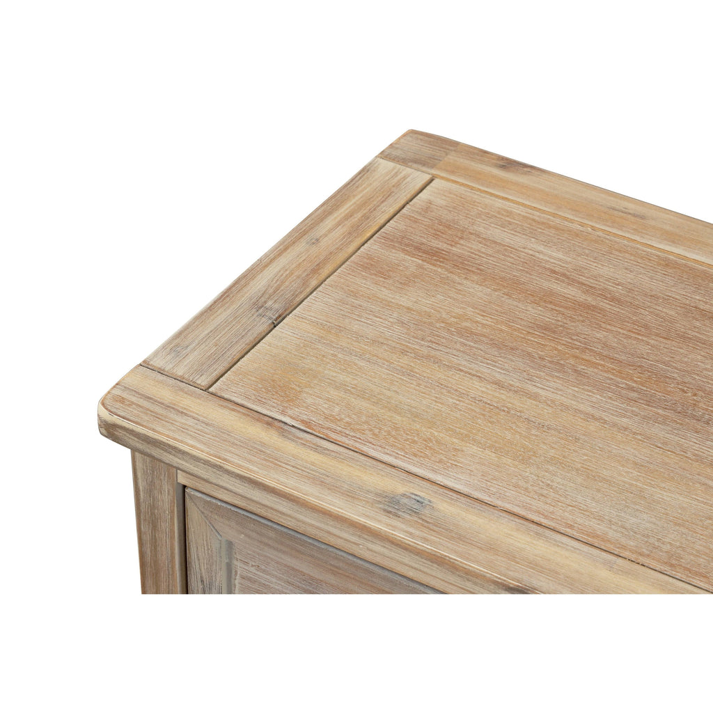 Rustic Storage Cabinet with 2 Drawers and 4 Fabric Basket Espresso P811