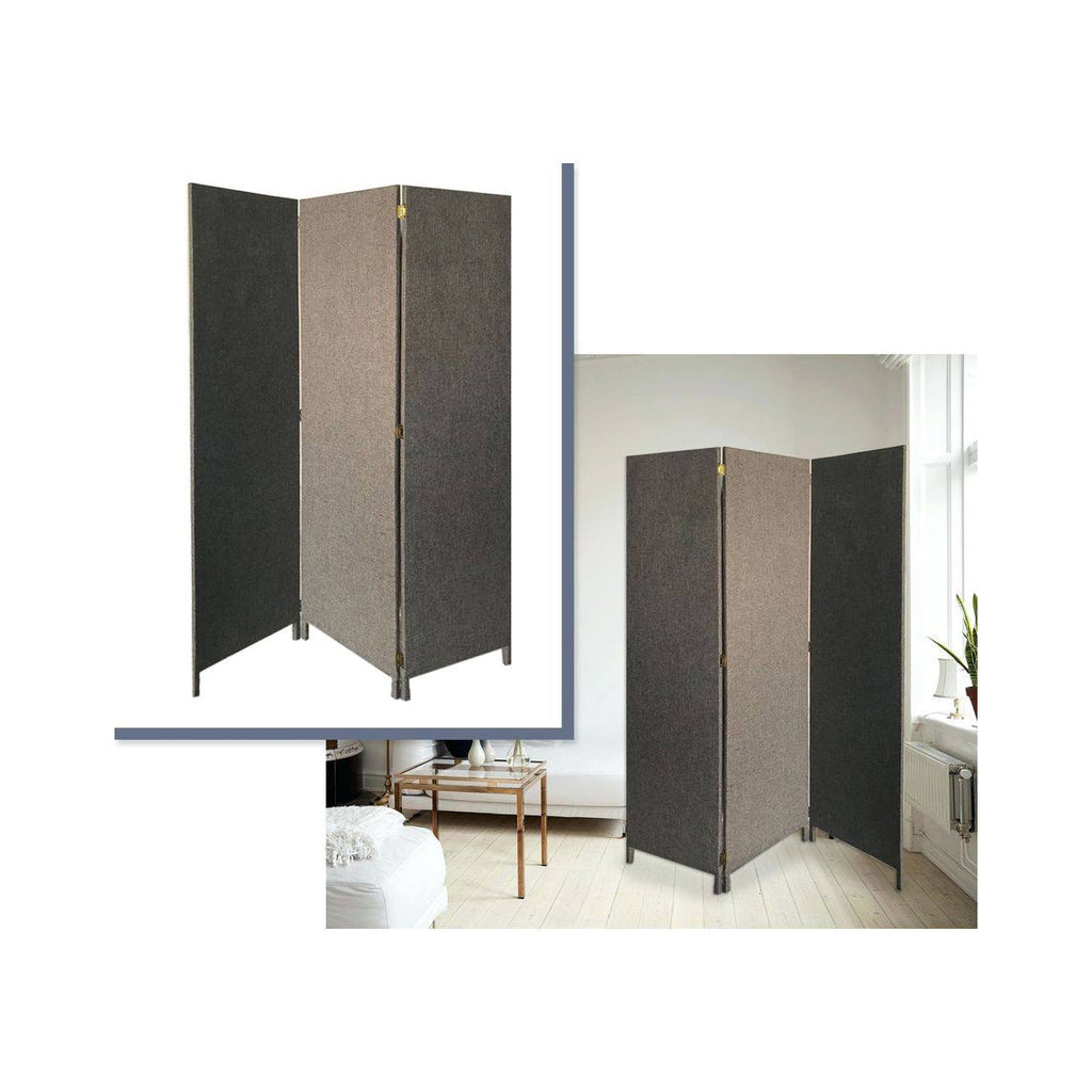 3 Panel Fabric Soho Screen - Grey F261427